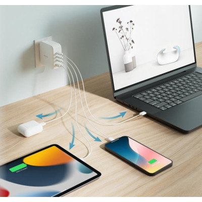 Зарядний пристрій D-Link 3xUSB-C + 1xUSB PD140W GaN white (DCF-141) Вінниця - фото 2