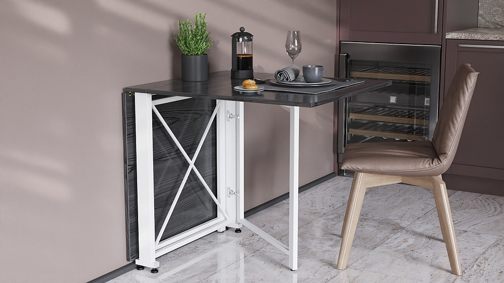 Стіл-книга трансформер Оріон 2 Ferrum-decor 750x1520x730 Білий метал ДСП Сосна Кембра 16 мм (FRD-104592) Дніпро - фото 7