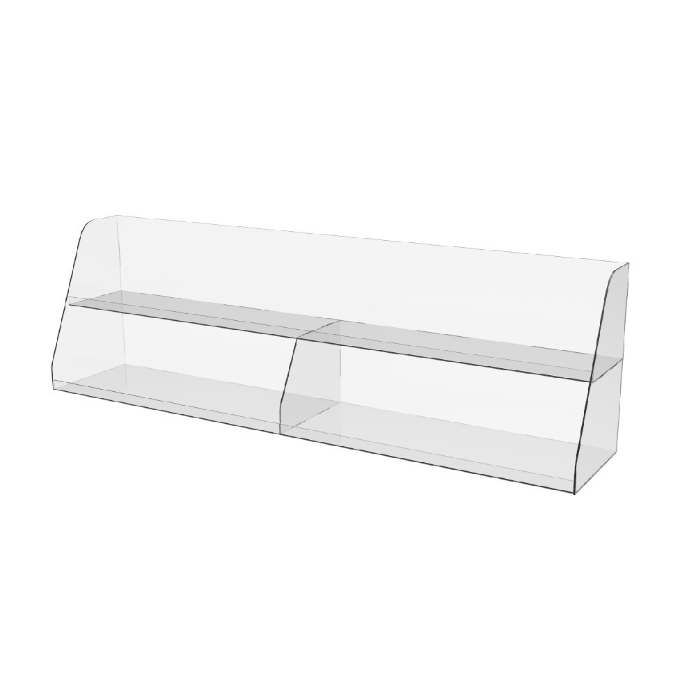 Підставка EKOSTAR під товар вітрина 2-х ярусна 1000х200х300 Київ - фото 1