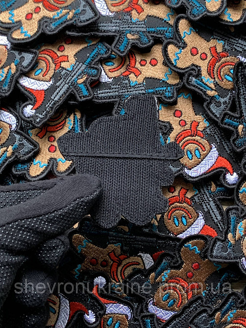 Шеврон НОВОРІЧНИЙ ПРЯНИК ЗСУ (Форма контурна. На липучці) Розмір 8x7.3см Київ - фото 7