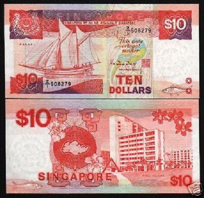 Сінгапур/Singapore 10 Dollar (1988) Pick 20 UNC Полтава - фото 1