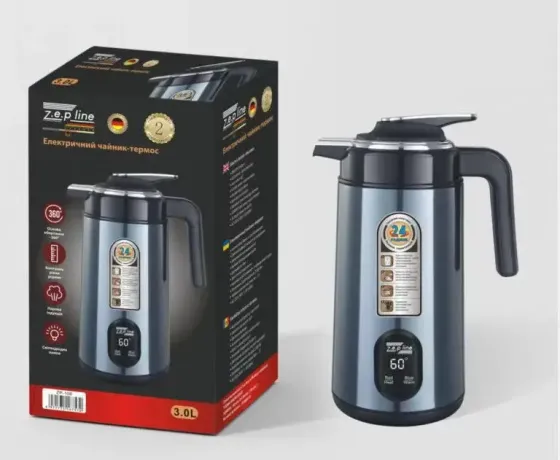 Promotec Бордо Электрочайник термос Zepline ZP-123-R 3л 2200 Вт Коломия