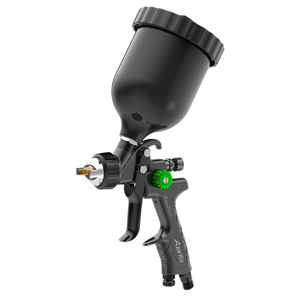 Пістолет фарбувальний пневматичний HVLP верх.пласт.бачок 600мл, форсунка-1,4мм  AUARITA LION-2-1.4 Одеса - фото 1