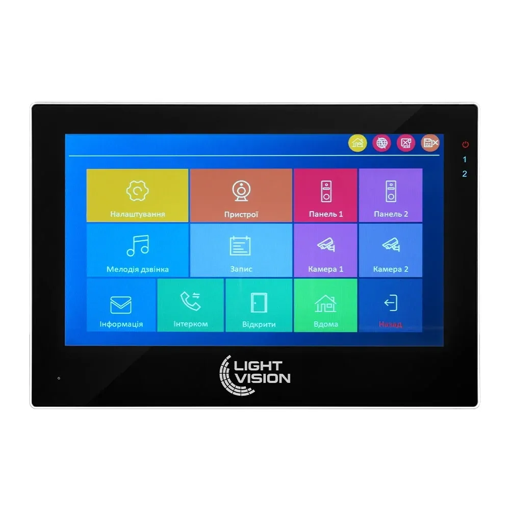 Відеодомофон 7" WiFi Tuya Light Vision SINGAPORE FHD Black (82-00231) Київ - фото 1
