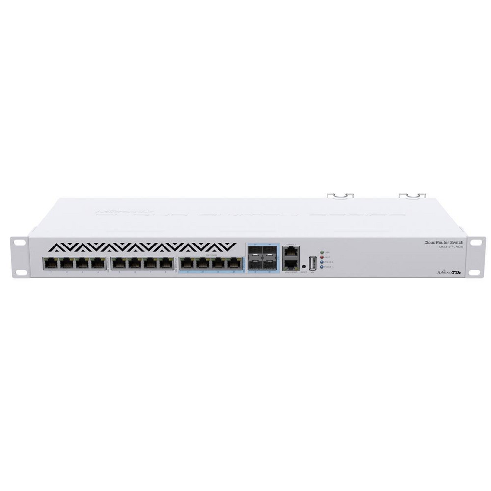 Комутатор MikroTik CRS312-4C+8XG-RM (8x10G, 4x10G/SFP+, USB, 1хFE) Так Харків - фото 1