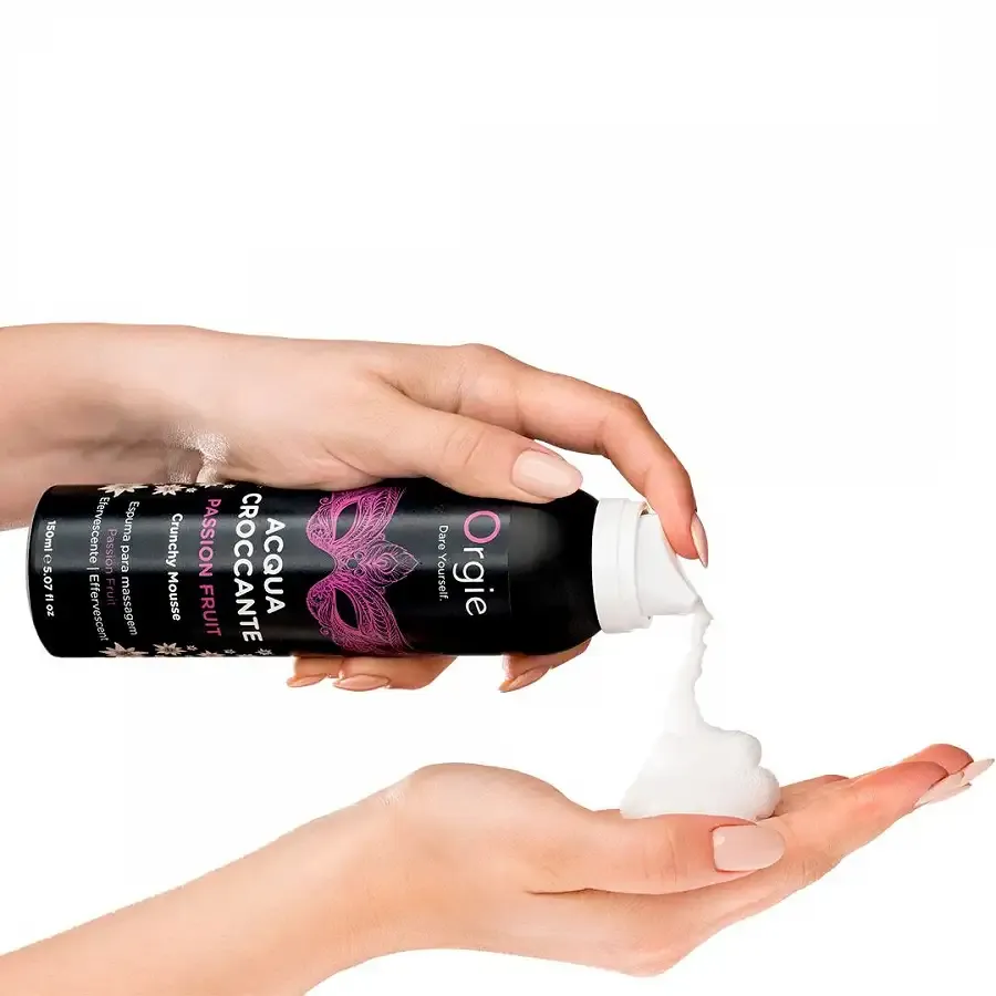 Масажна пінка Orgie – Acqua Croccante Passion Fruit (150 мл), ефект бульбашок, що лопаються Львів - фото 2
