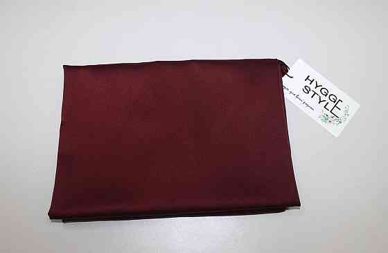 Жіноча нічна шовкова сорочка на регульованих бретельках Бордовий M/L Харків