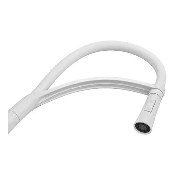 Змішувач для кухні Plamix Lucas-017 SET White REFL.White з підведенням (PM0716) Київ