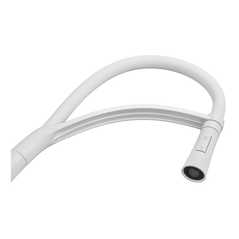 Змішувач для кухні Plamix Lucas-017 SET White REFL.White з підведенням (PM0716) Київ - фото 4