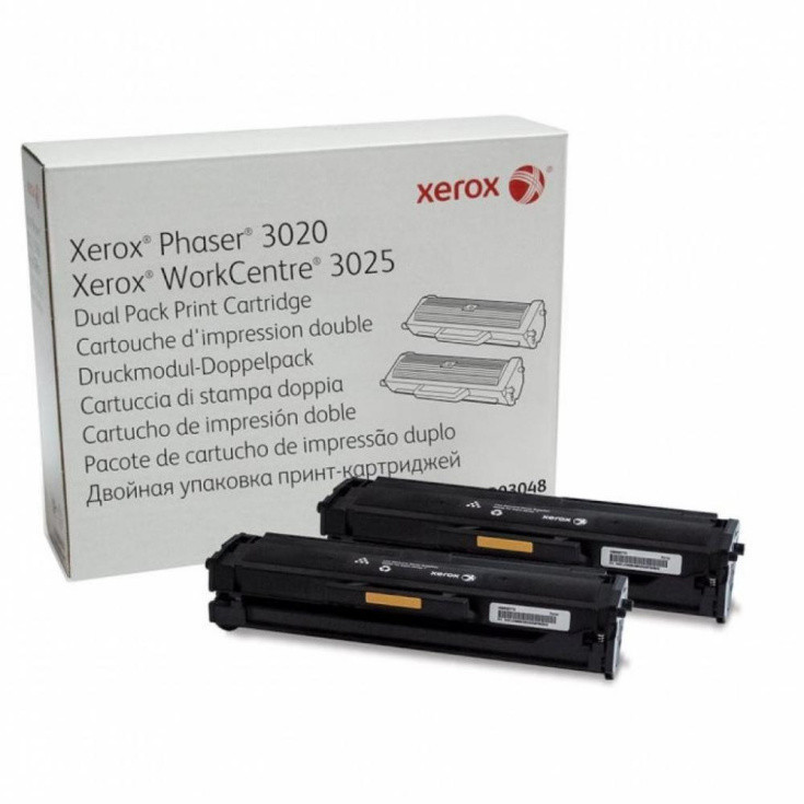 Картридж Xerox PH3020/WC3025 Black (2*1500 стр) Двойная упаковка Киев - изображение 1