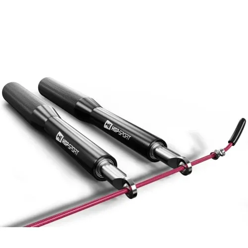 Скакалка Crossfit з алюмінієвими ручками Hop-Sport A020 чорний Київ - фото 2