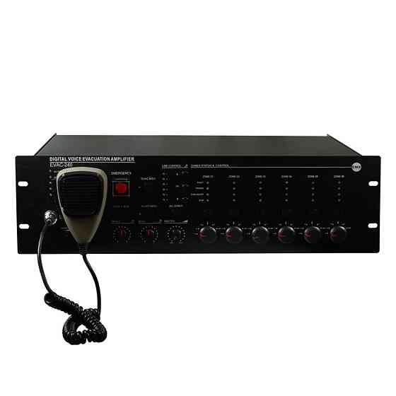 Підсилювач-контролер CMX EVAC-240, 6 зон, 19" (18-00005) Київ