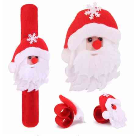 Новорічний браслет на руку Дід Мороз 22 см різнобарвний Київ