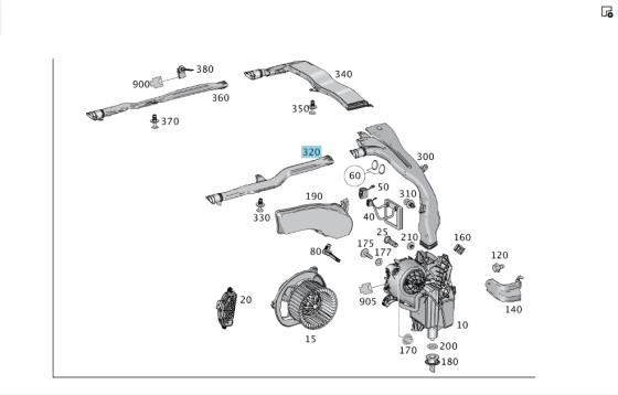 Mercedes-Benz  A1668312400 Стельовий повітропровід лівий GL/GLS X166 Одеса