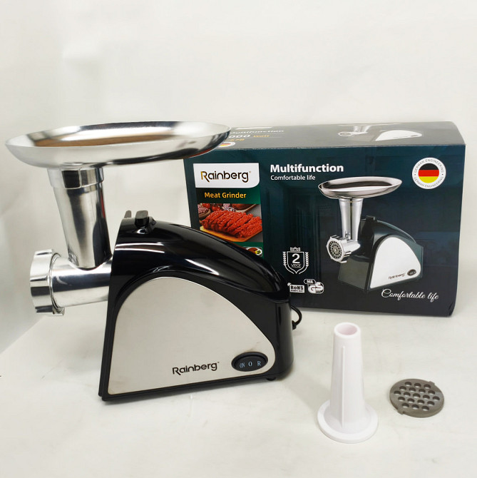 Электрическая мясорубка Rainberg RB-678 3000Вт с насадкой для колбас шнековая электромясорубка GV-31 Львов - изображение 18