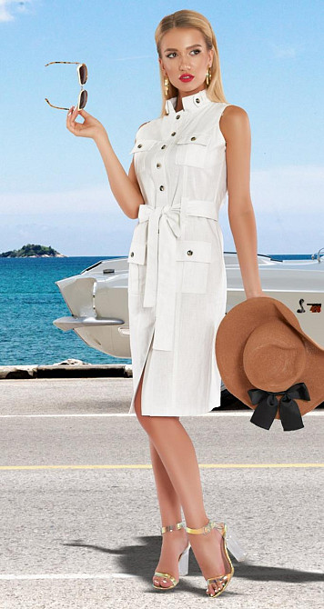 Лляне плаття без рукава (42) Київ - фото 5