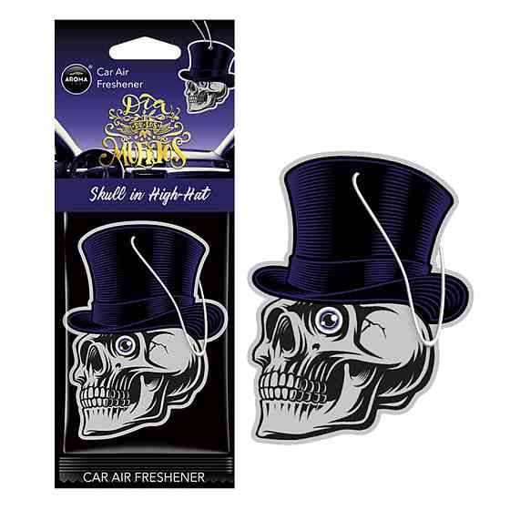 Ароматизатор Aroma Car Cellulose Dia De Los Muertos - Skull in High-Hat сухий Киев