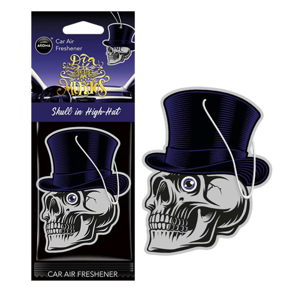 Ароматизатор Aroma Car Cellulose Dia De Los Muertos - Skull in High-Hat сухий Киев - изображение 1