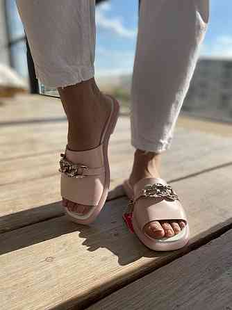 Dino Vittorio Шльопанці жіночі Dino Vittorio 43-84-150 пудра (літо, шкіра натуральна) (4443) Коломыя