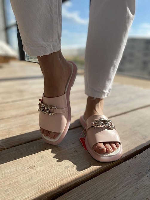 Dino Vittorio Шльопанці жіночі Dino Vittorio 43-84-150 пудра (літо, шкіра натуральна) (4443) Коломыя - изображение 3