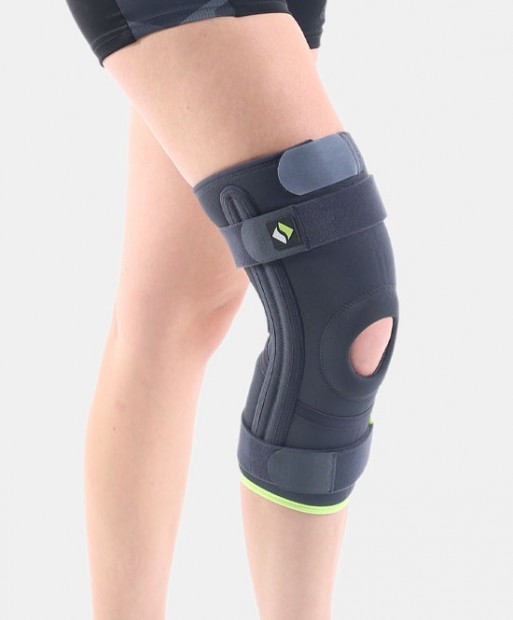 Бандаж на коліно з 4-ма спіральними ребрами і ременями Ersamed REF-103 Дніпро - фото 2