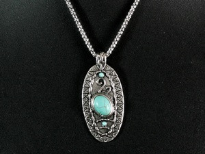 Кулон металевий з каменем Київ - фото 1