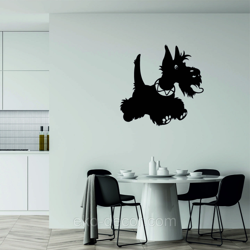 Декоративне настінне Панно «Шотланський тер'єр», Декор на стіну Чорний Київ - фото 6