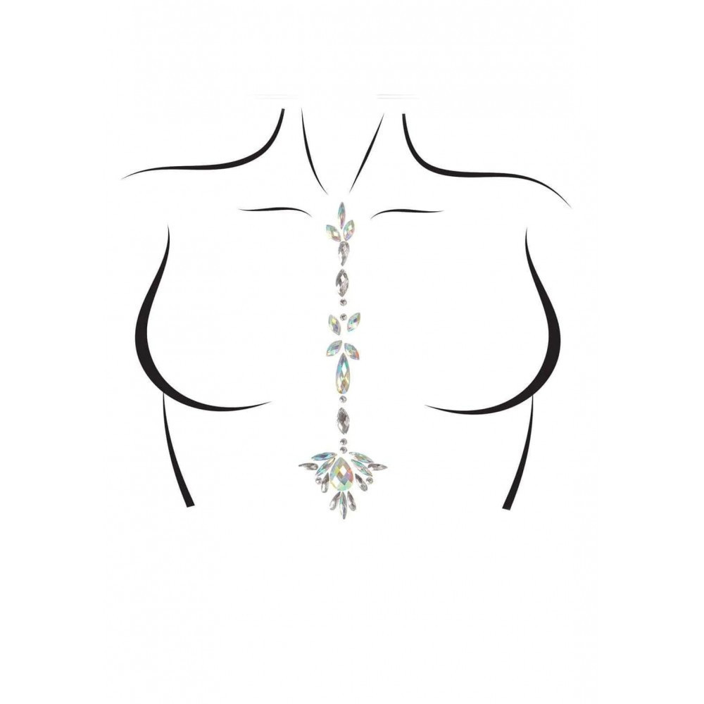 Кристаллы для тела Jade Jewels Sticker от Leg Avenue, прозрачные Sex Aura Киев - изображение 4