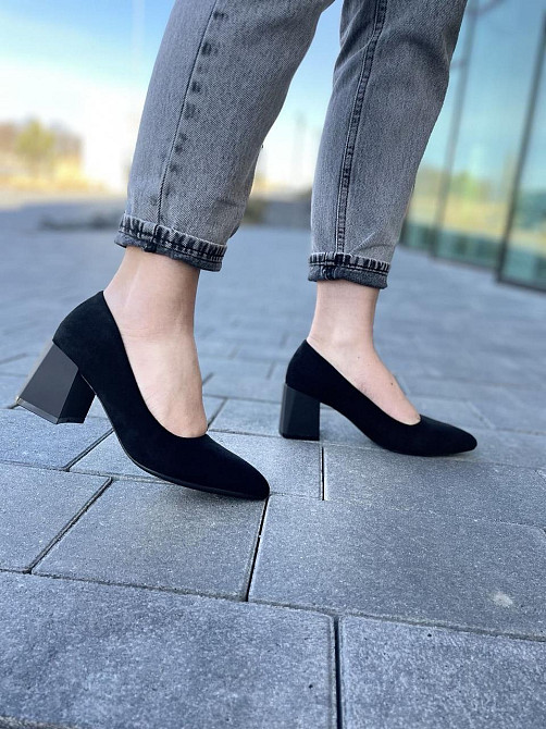 VIKA Туфлі жіночі VIKA чорні еко-замша каблук 6см розміри 36-40 (4925) Коломия - фото 6