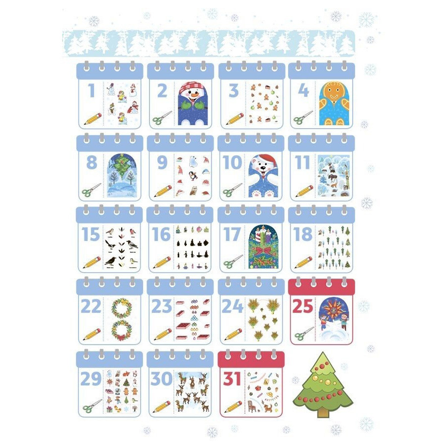 Адвент с поделками и заданиями 