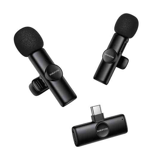 Бездротова мікрофонна система BOROFONE BFK16A Winner dual-mic (Type-C) Black Одеса