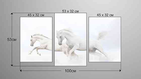 Модульная картина Лошади Art-129_3 Киев