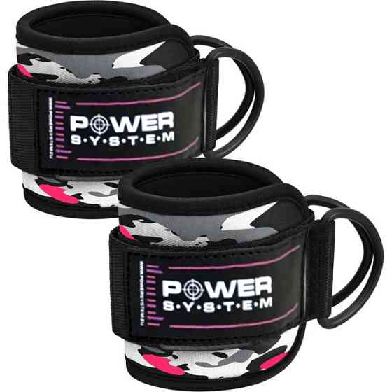 Манжеты на щиколотку Power System PS-3470 Ankle Strap Camo Pink/Black Луцк