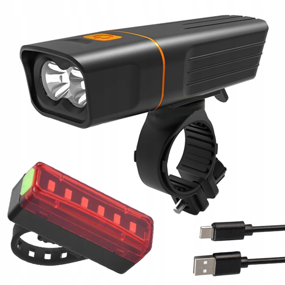 Велоліхтар + габарит QX-T3206 (2xXML-T6 + габарит-6SMD) + PowerBank + microUSB (3 режими та 4 режими Вінниця