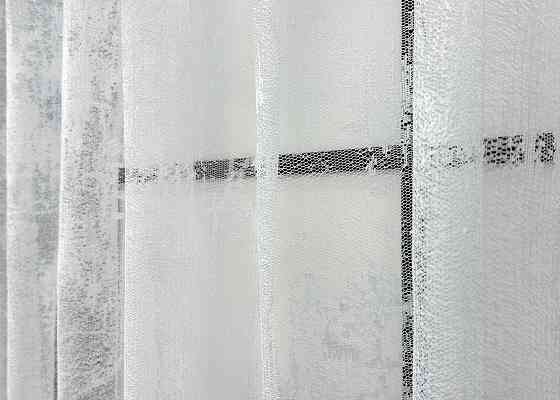 Тюль жаккард VR-Textil № 1859т Арка на кухню цвет белый 300х120 см (53-0074) Киев