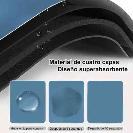 Супер поглинаючий килимок нековзний для сушіння посуду суперабсорбуючий 49*39 см Blue Вінниця