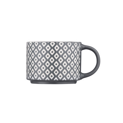 Чашка Ardesto Weaving E, 330мл, порцеляна, біло-чорний (AR3473E) Винница - изображение 3