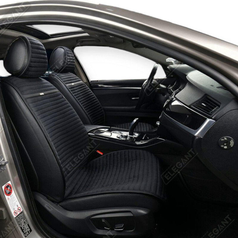 Накидки сиденье napoli (передние) полоса черные на Мукачево - изображение 1