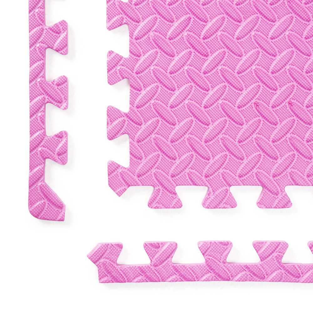 Мат пазл коврик для тренировок WCG EVA 60х60х1 см - 6 частей Розовый Киев - изображение 6