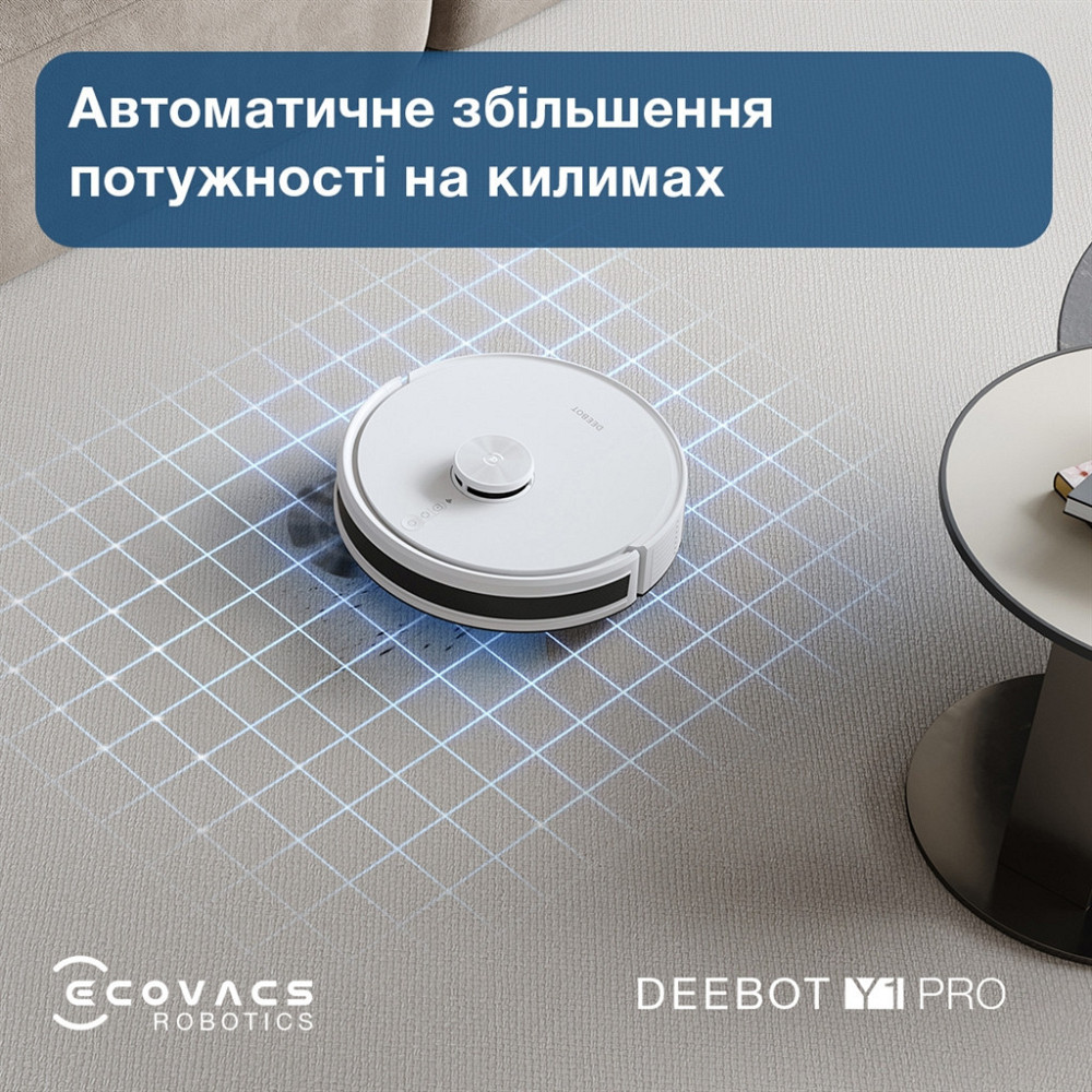 Робот-пилосос Ecovacs Deebot Ozmo Y1 Pro White (DLX34 White) ( 16794 ) Харків - фото 18