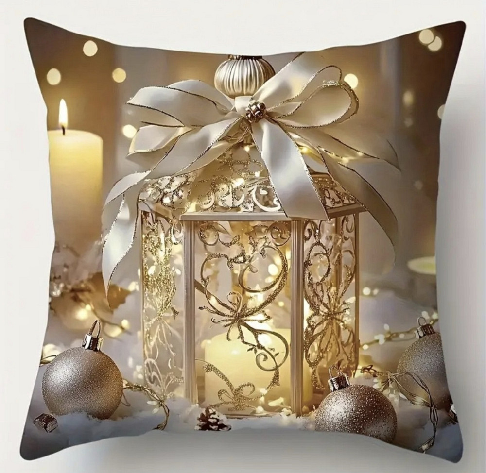 Наволочка на подушку новорічна Новий Рік Різдво №3 Смела - изображение 1