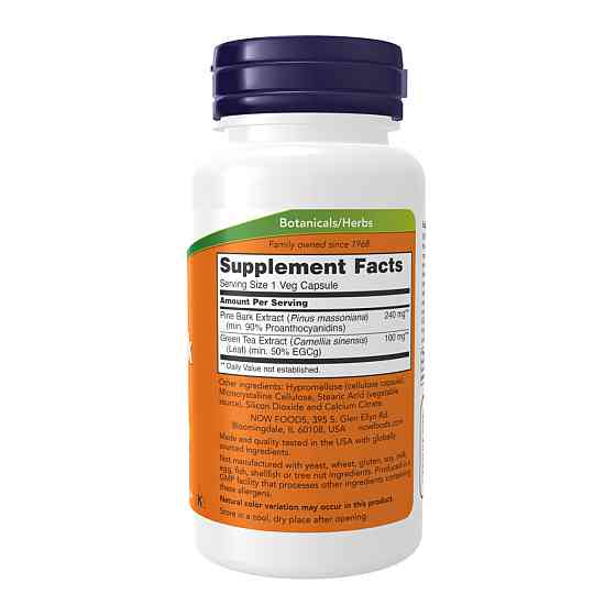 Пикогенол (экстракт сосновой коры) NOW Foods Pine Bark Extract 240mg 90 капс Киев