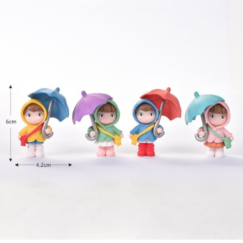 Декоративна фігурка Дівчинка з парасолькою для флораріуму, міні-саду, вазону, мікроландшафту. Одеса - фото 5