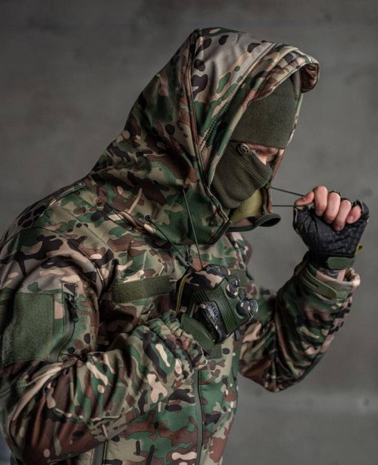 Мужской тактический костюм Софтшел Softshell Aura ВТ0476 (33-03) Мультикам XXL Винница - изображение 7