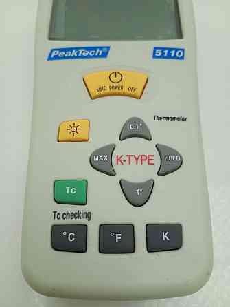 Одноканальний цифровий термометр PeakTech 5110 (Б клас) Луцк