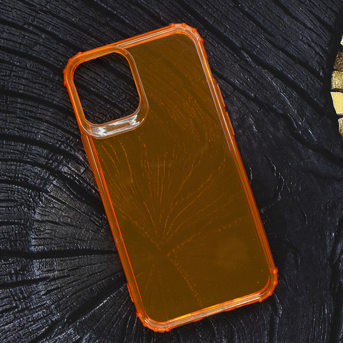 Чохол Бампер для Iphone 12Mini Orange Transparent Київ - фото 1