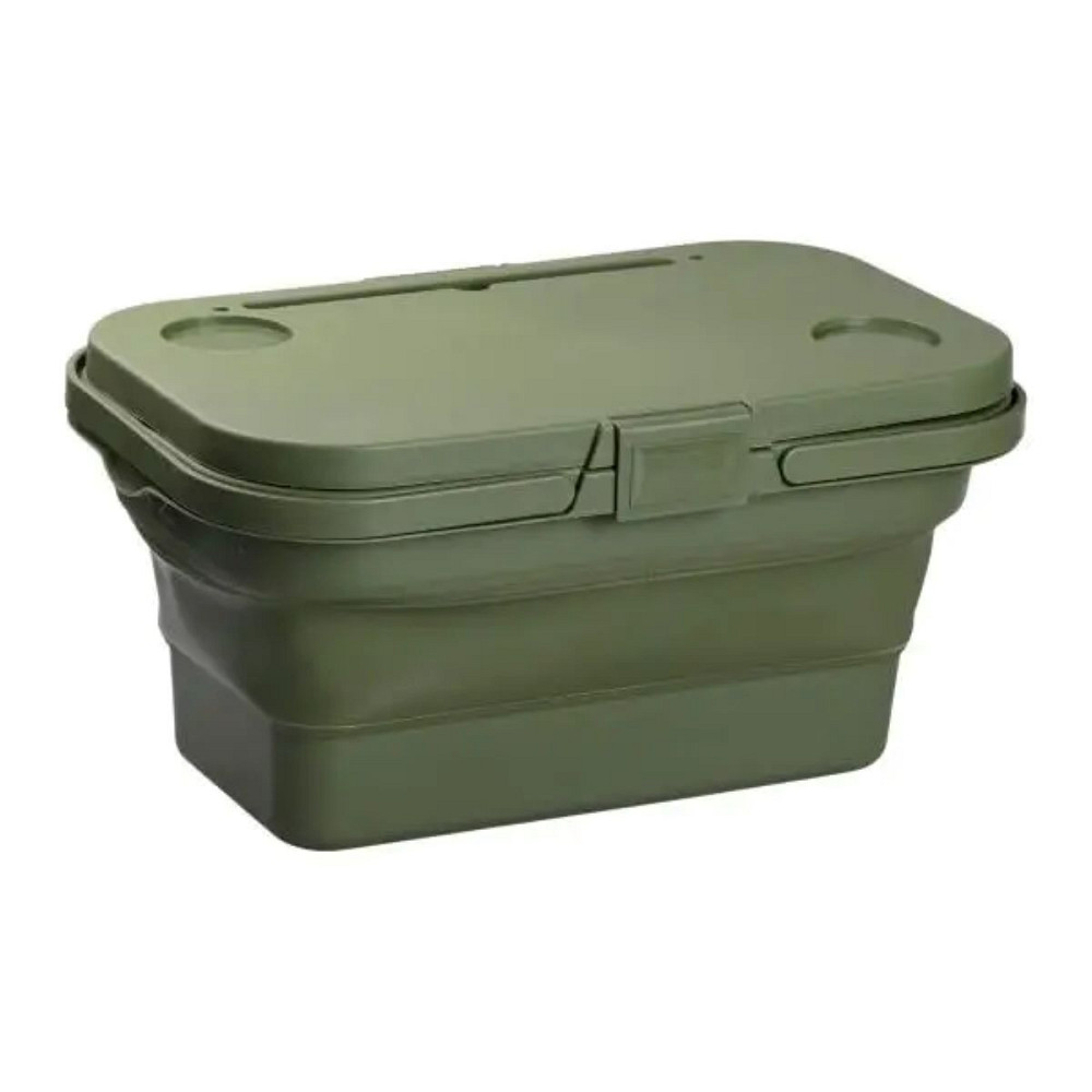 Lugi Складний кошик для пікніка з кришкою-столиком 44.8х26х14 см Зелений SJ-0120GR Коломыя - изображение 8