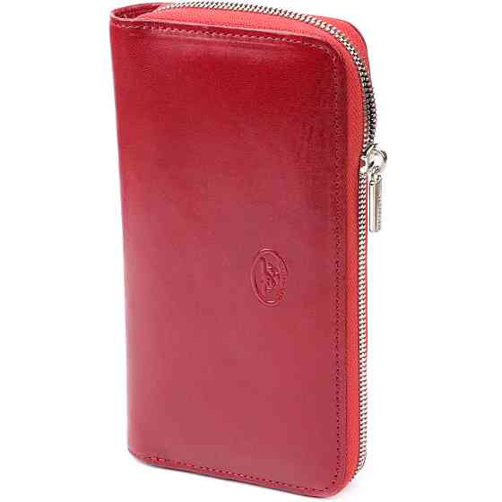 Жіночий гаманець на одне відділення з гладкої натуральної шкіри Tony Perotti 20861_1 (2943 rosso) Червоний Київ