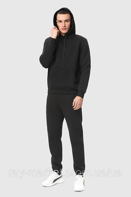 Костюм худи и штаны Ray Basic мужской утепленный черный (U0801М-Black) 3XL Киев - изображение 3