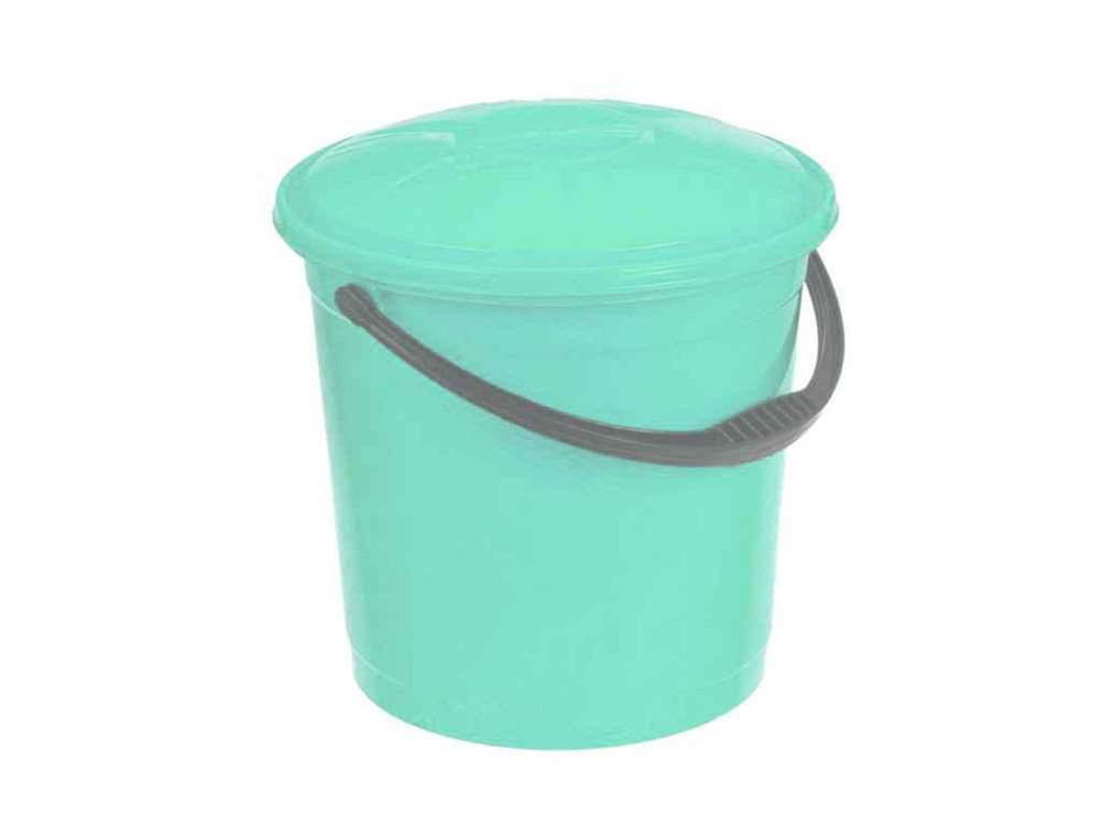 Відро пл. харчове 12л з кришкою мята ТМ R-PLASTIC Solmir Київ - фото 1